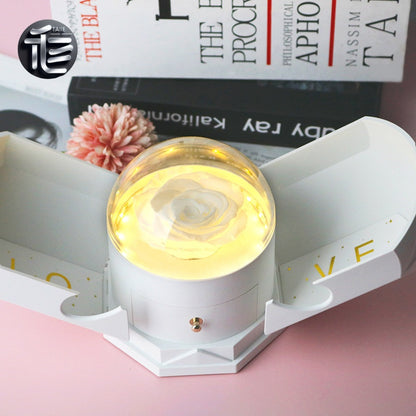 Ring Box for Proposal – Velvet Lined Wedding Ring Holder, Small Luxury Gift Box for Engagement,jewelry box