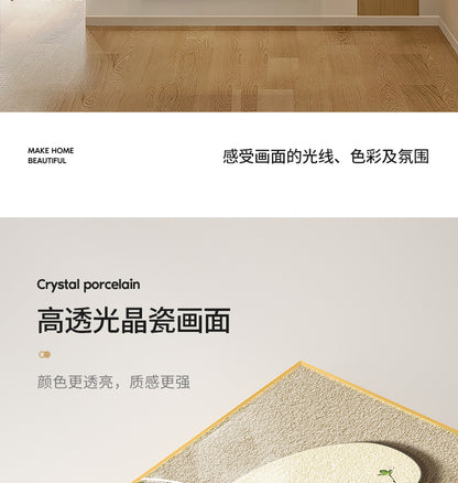 Stone to run modern simple porch decorative painting wabi-Sabi wind green plant corridor corridor hanging painting high sense wall painting