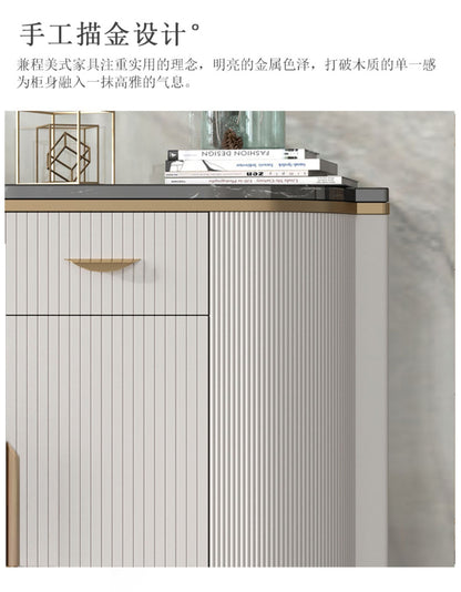Modern simple marble semicircle entrance cabinet