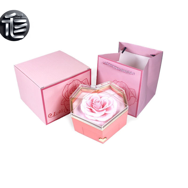 Engagement Ring Box Velvet – Wedding Ring Holder for Proposal, Luxury Heart-Shaped Jewelry Gift Box