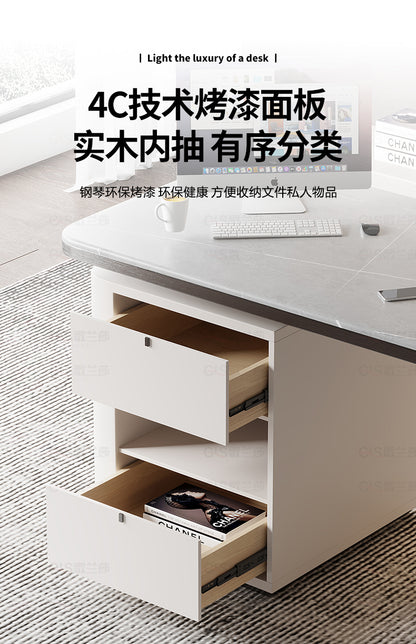 Italian minimalist rock board desk Study desk Study desk Computer desk