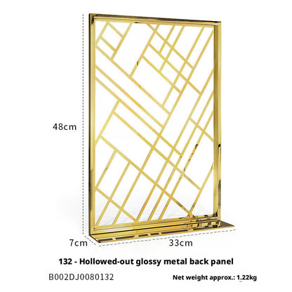 Modern Metal Suede Jewelry Organizer and Showcase Stand