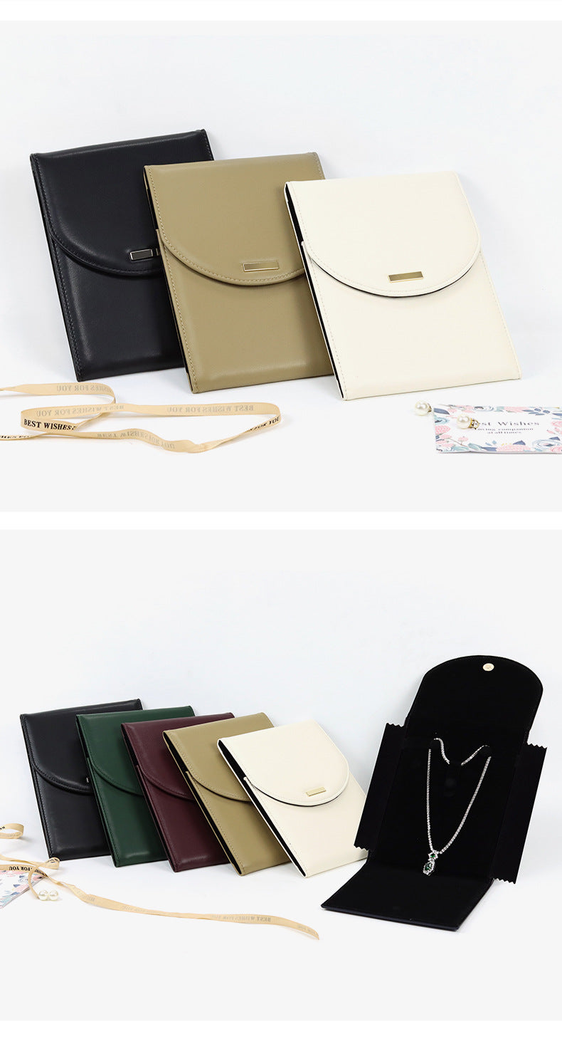 Jewelry travel case,Leather jewelry organizer,Suede jewelry roll,Necklace holder for suitcase