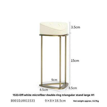 Minimalist Gold Metal Riser - Geometric Display for Shop