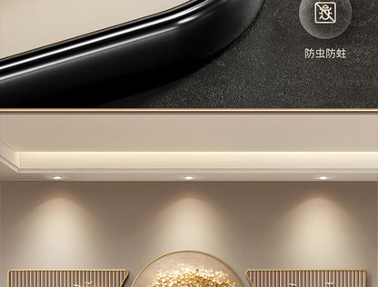 Light luxury fortune tree living room decorative painting back with a sense of high class sofa background wall hanging painting atmospheric triple mural