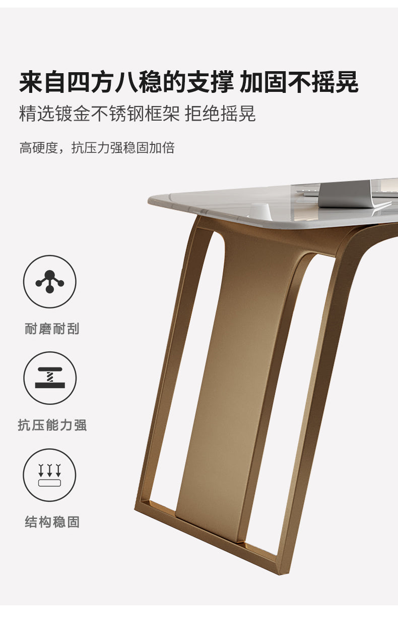 Italian minimalist rock board desk Study desk Study desk Computer desk
