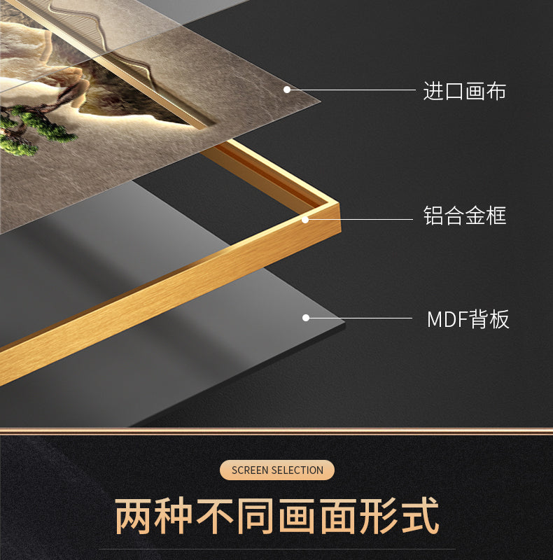 New Chinese style home and everything xing living room hanging landscape mural welcome pine senior sense sofa background wall decoration painting