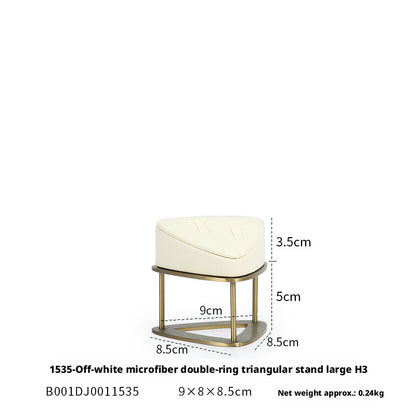 Minimalist Gold Metal Riser - Geometric Display for Shop