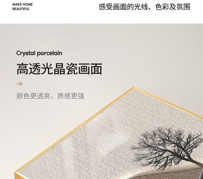 Backed by the mountain living room decorative painting modern simple sofa background wall hanging painting advanced sense atmosphere triplet wall painting