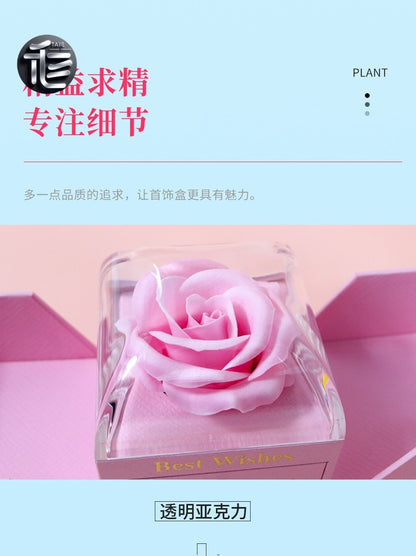 Christmas Jewelry Gift Box – Festive Velvet Ring & Necklace Box, Holiday Present for Her,jewelry box