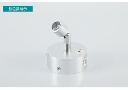 Wireless LED Spotlight for Jewelry Display, Rechargeable Countertop Spot Lamp