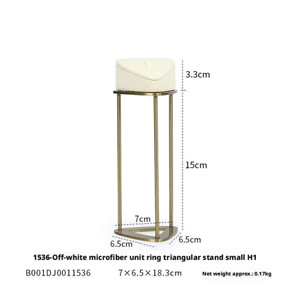 Minimalist Gold Metal Riser - Geometric Display for Shop