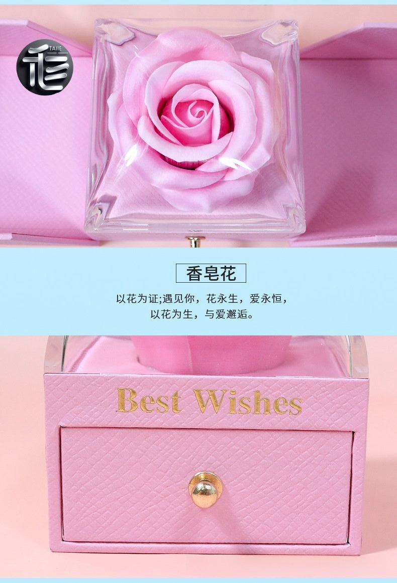 Christmas Jewelry Gift Box – Festive Velvet Ring & Necklace Box, Holiday Present for Her,jewelry box