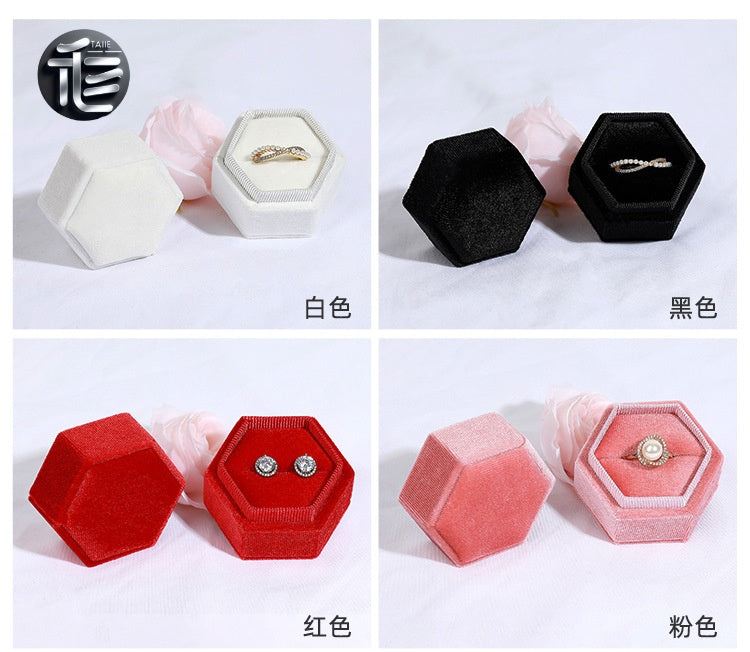 Custom Jewelry Box for Small Business,Velvet Jewelry Box – Premium Ring & Necklace Gift Box for Women, Elegant Wedding Engagement Present