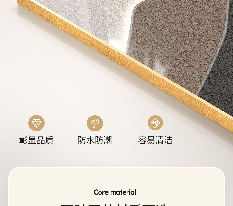 Backed by the mountain living room decorative painting modern simple sofa background wall hanging painting advanced sense atmosphere triplet wall painting
