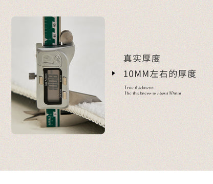 Cream wind special-shaped carpet living room light luxury luxury sofa home light green clouds irregular cushion bedroom