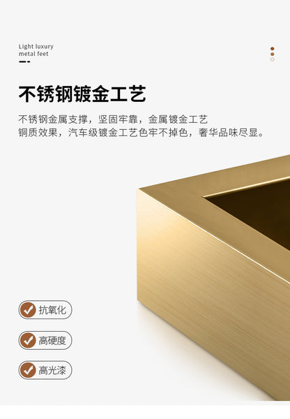 Italian desk Light luxury modern designer home rock board desk High-end study desktop computer desk study desk