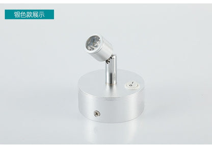 Battery-Powered LED Spotlight for Jewelry Display, Cordless Rechargeable Countertop Spot Lamp for Showcase