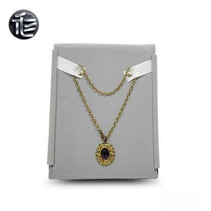 Travel Jewelry Roll, Portable Velvet Pouch for Necklace & Rings, Compact Case for Vacation