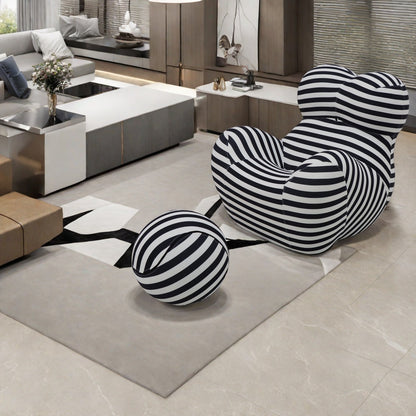 Compress  sofa-YF496-2 BLACK+WHITE