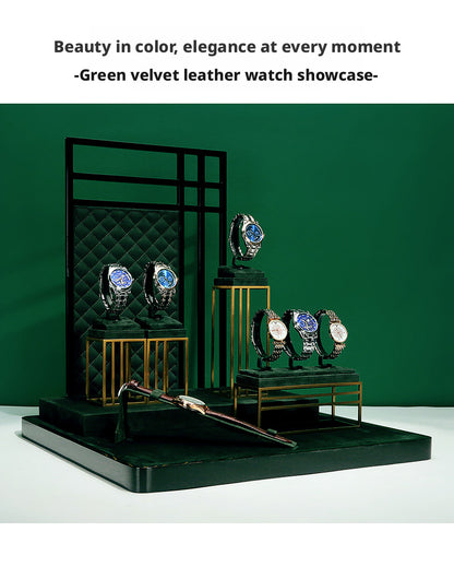 Luxury Metal Watch Stand - Solid Steel Display for Men's Collection