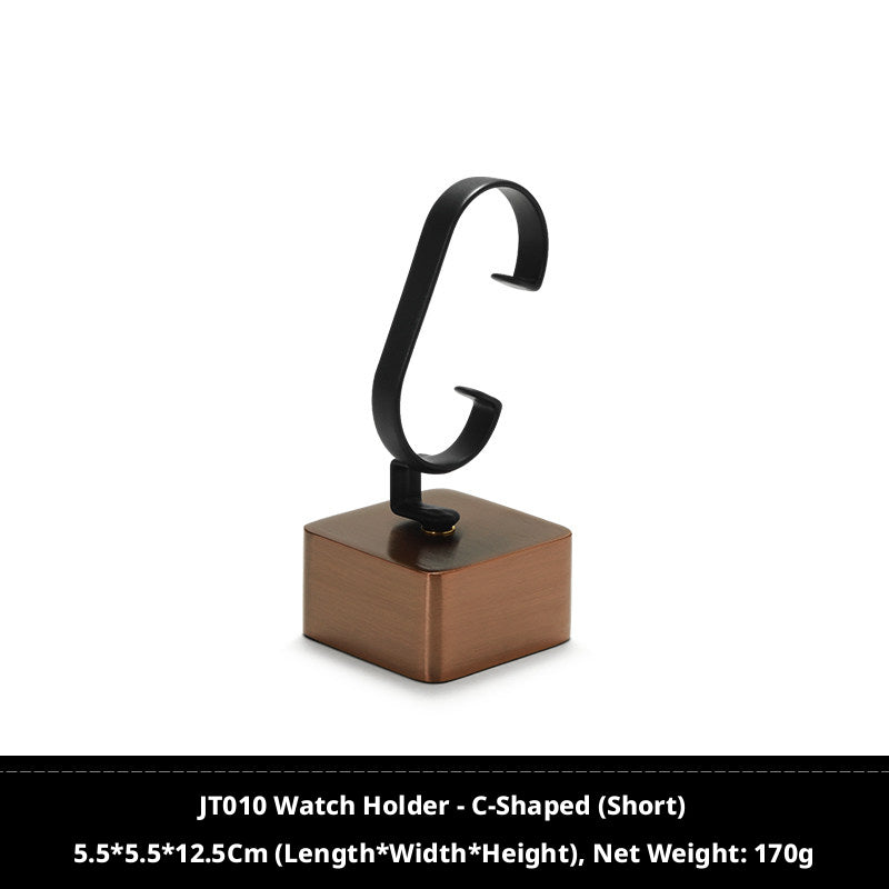 Luxury Metal Watch Stand - Solid Steel Display for Men's Collection