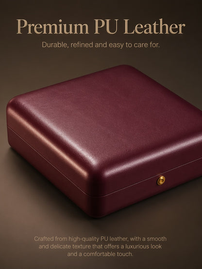 5pcs Luxury PU Leather Jewelry Box, Velvet Lined Gift Case, Elegant Presentation Packaging