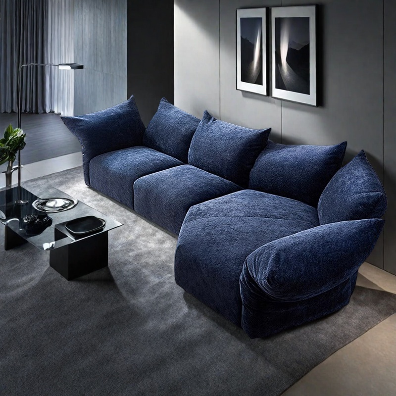 Yiwo flower sofa living room Italian minimalist designer profiled module Motu chenille fabric can be fully disassembled and washed