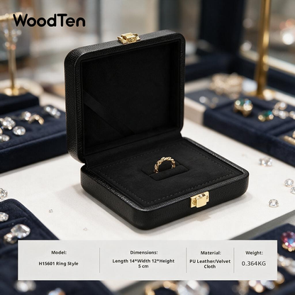 Jewelry Storage Box, Velvet Organizer Display Case for Rings and Necklaces