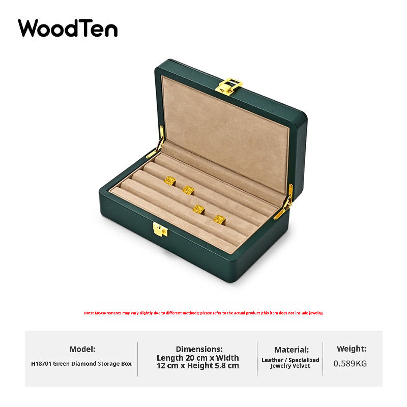 High End Necklace Display Box | Gold & Black Gift Case