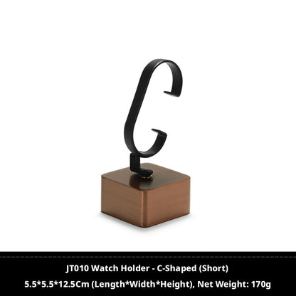 Luxury Metal Watch Stand - Solid Steel Display for Men's Collection