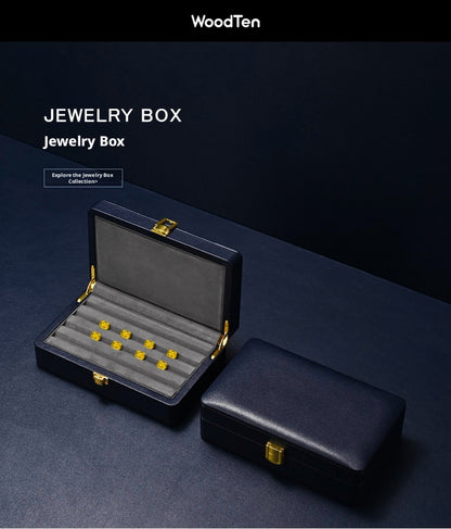 High End Necklace Display Box | Gold & Black Gift Case