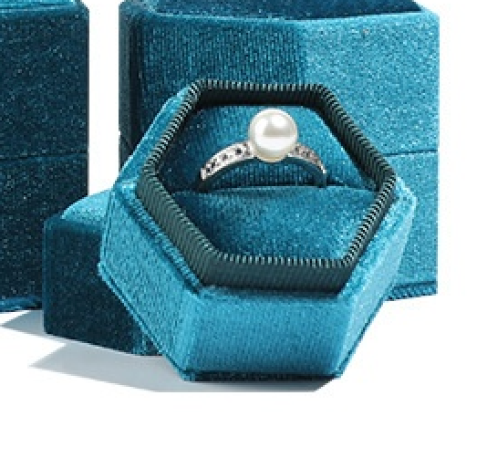 Custom Jewelry Box for Small Business,Velvet Jewelry Box – Premium Ring & Necklace Gift Box for Women, Elegant Wedding Engagement Present