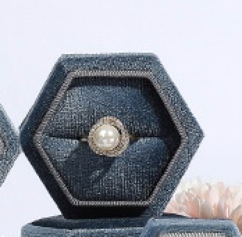 Custom Jewelry Box for Small Business,Velvet Jewelry Box – Premium Ring & Necklace Gift Box for Women, Elegant Wedding Engagement Present