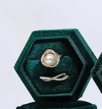 Custom Jewelry Box for Small Business,Velvet Jewelry Box – Premium Ring & Necklace Gift Box for Women, Elegant Wedding Engagement Present