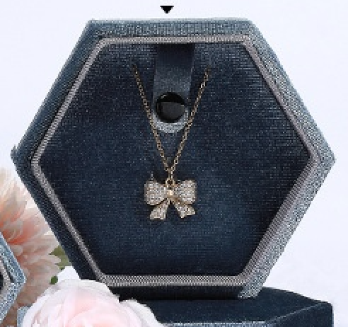 Custom Jewelry Box for Small Business,Velvet Jewelry Box – Premium Ring & Necklace Gift Box for Women, Elegant Wedding Engagement Present