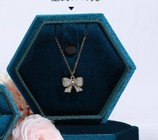 Custom Jewelry Box for Small Business,Velvet Jewelry Box – Premium Ring & Necklace Gift Box for Women, Elegant Wedding Engagement Present