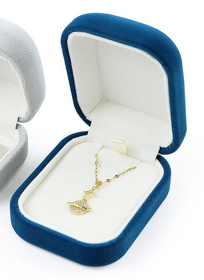 Engagement Ring Box Velvet – Wedding Ring Holder for Proposal, Luxury Heart-Shaped Jewelry Gift Box,Custom Jewelry Box for Small Business