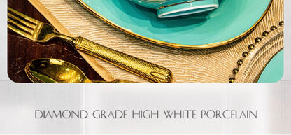 Jingdezhen ceramic tableware set Chinese high white porcelain gold plate set household wedding housewarming bowls and chopsticks