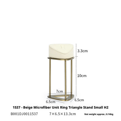 Minimalist Gold Metal Riser - Geometric Display for Shop