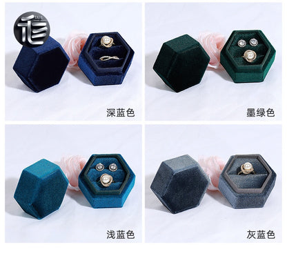 Custom Jewelry Box for Small Business,Velvet Jewelry Box – Premium Ring & Necklace Gift Box for Women, Elegant Wedding Engagement Present
