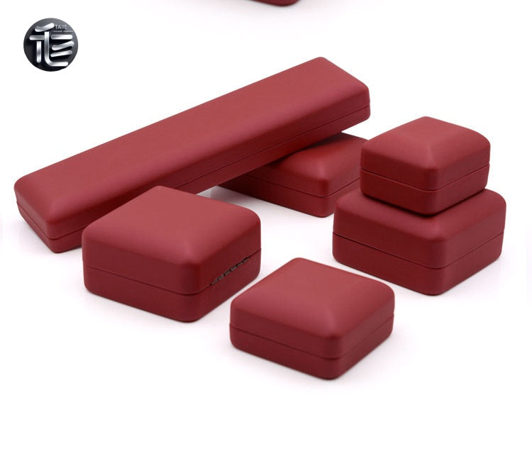 Engagement Ring Box Velvet – Wedding Ring Holder for Proposal, Luxury Heart-Shaped Jewelry Gift Box,Bulk Jewelry Boxes