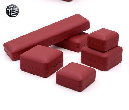 Engagement Ring Box Velvet – Wedding Ring Holder for Proposal, Luxury Heart-Shaped Jewelry Gift Box,Bulk Jewelry Boxes