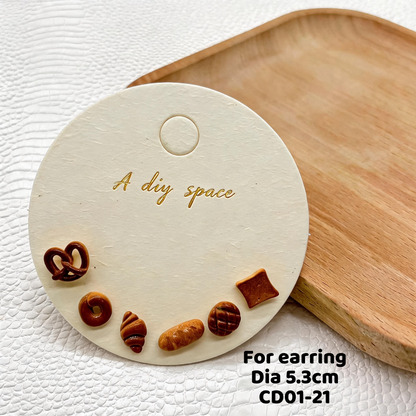 500pcs Eco Matte Jewelry Display Cards, Plant Fiber Paper, Custom Logo Packaging