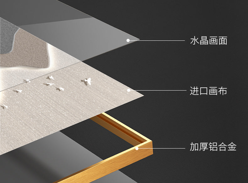 The new style has the backing of the living room decorative painting high-grade wall painting modern simple high-grade sense of sofa background wall hanging painting