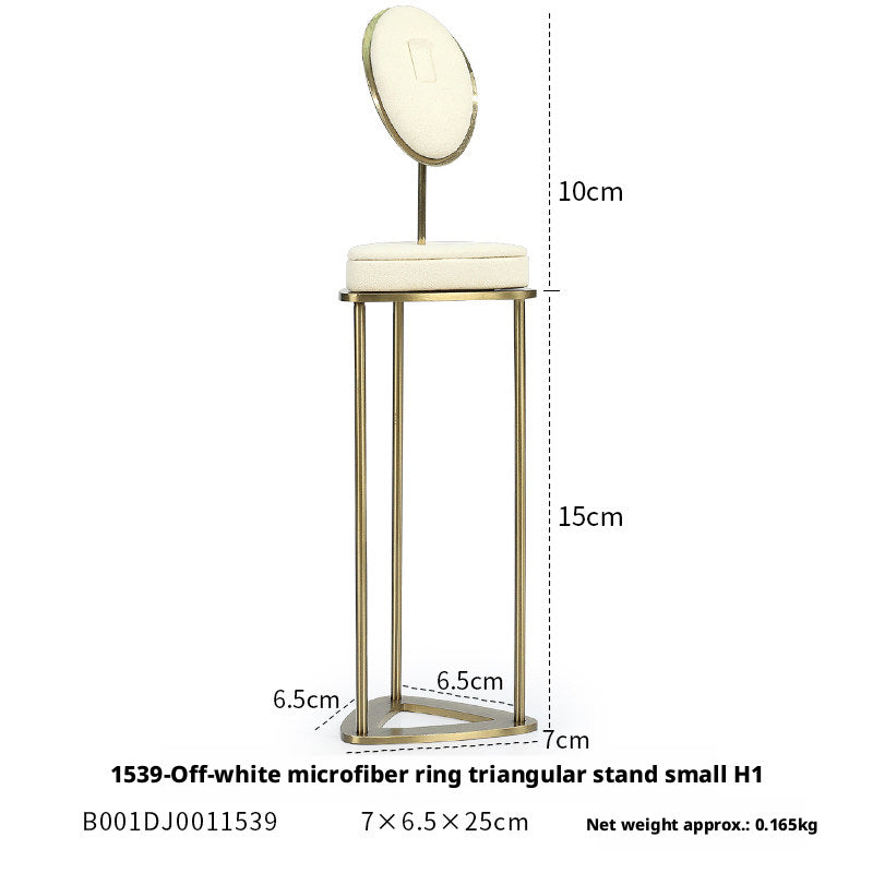 Minimalist Gold Metal Riser - Geometric Display for Shop