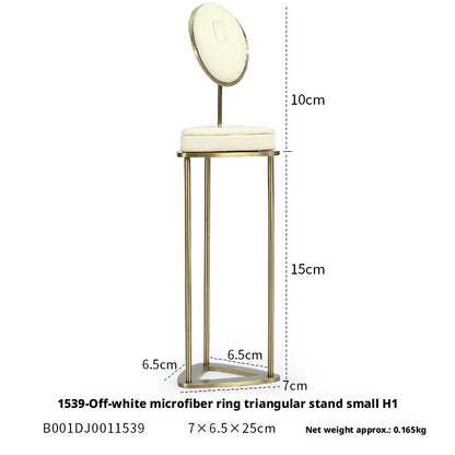 Minimalist Gold Metal Riser - Geometric Display for Shop