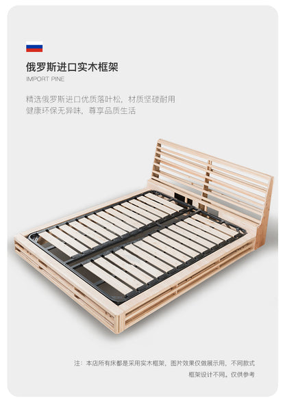 Large black cow bed leather black leather bed minimalist master bedroom landing Foshan high-end software