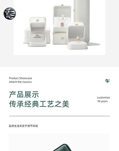 Leather Jewelry Box,Engagement Ring Box,Custom Jewelry Box for Small Business