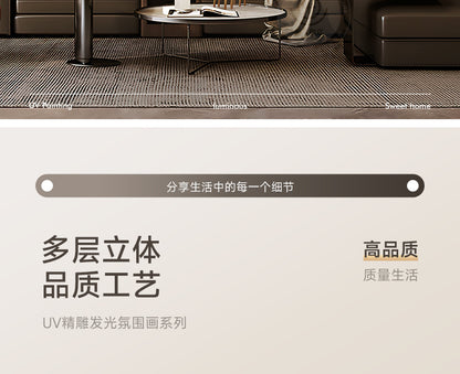 Backed by a mountain sofa background wall hanging painting Cornucopia living room decorative painting landscape painting light luxury high sense of wall painting